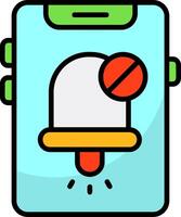 Notifications off Icon Design vector