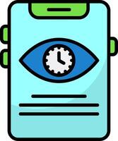 Screen timeout Icon Design vector