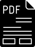 PDF Icon Design vector