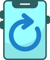 Rotate Icon Design vector