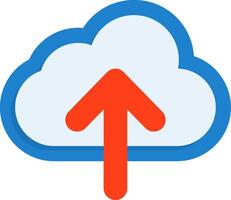 Cloud upload Icon Design vector