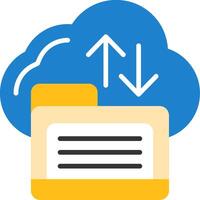 Cloud storage Icon Design vector