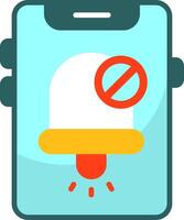 Notifications off Icon Design vector