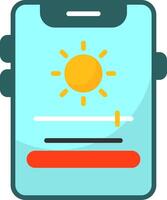 Adaptive brightness Icon Design vector