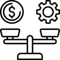 Wage Scale Icon Design vector