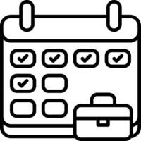 Work Schedule Icon Design vector