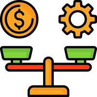 Wage Scale Icon Design vector