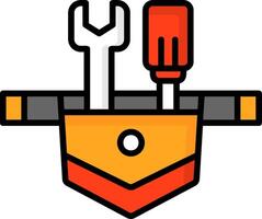 Workers Toolbelt Icon Design vector