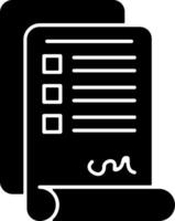 Contract Document Icon Design vector