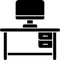 Office Desk Icon Design vector