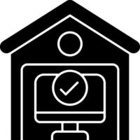 Work from Home Icon Design vector