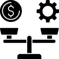 Wage Scale Icon Design vector