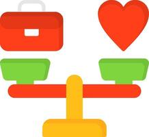Work Life Balance Icon Design vector