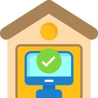 Work from Home Icon Design vector