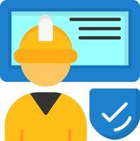 Work Safety Training Icon Design vector