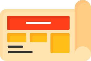 Blueprint Icon Design vector