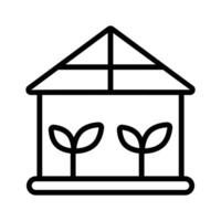 A greenhouse structure for nurturing plants in controlled environments vector
