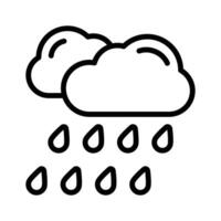 An editable icon of rainy cloud in modern style, ready to use vector