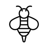 A bee, essential for pollinating flowers and crops in the garden vector