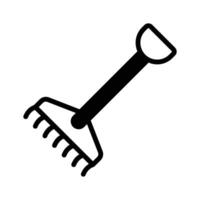 A useful rake for gathering leaves and clearing debris vector