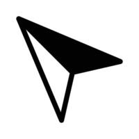 Navigation Cursor icon design in solid style vector