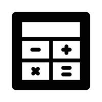 Mathematical calculations, calculation device, icon of calculator vector