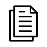 Well designed icon of document in modern and trendy style vector