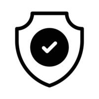 Protection shield icon design, ready to use vector