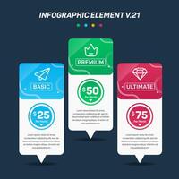 Colorful Infographic elements V.21. Can be used for steps, options, business processes, workflow, diagram, flowchart concept, timeline, marketing icons, Layout, banner, and etc. vector