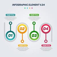 Colorful Infographic elements V.24. Can be used for steps, options, business processes, workflow, diagram, flowchart concept, timeline, marketing icons, Layout, banner, and etc. vector