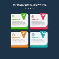 Colorful Infographic elements V.19. Can be used for steps, options, business processes, workflow, diagram, flowchart concept, timeline, marketing icons, Layout, banner, and etc. vector
