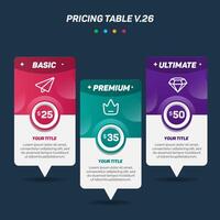 Colorful Infographic elements V.26. Can be used for steps, options, business processes, workflow, diagram, flowchart concept, timeline, marketing icons, Layout, banner, and etc. vector