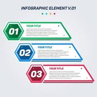 Colorful Infographic elements V.01. Can be used for steps, options, business processes, workflow, diagram, flowchart concept, timeline, marketing icons, Layout, banner, and etc. vector