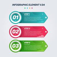 Colorful Infographic elements V.04. Can be used for steps, options, business processes, workflow, diagram, flowchart concept, timeline, marketing icons, Layout, banner, and etc. vector
