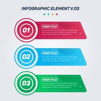 Colorful Infographic elements V.03. Can be used for steps, options, business processes, workflow, diagram, flowchart concept, timeline, marketing icons, Layout, banner, and etc. vector