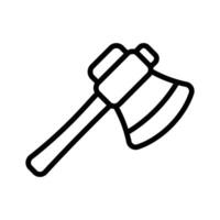 A sharp hatchet, useful for cutting branches and wood in the garden vector