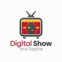 Digital Show Logo Design Template. Good for Business, Agency, Community and Organization vector