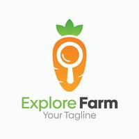 Explore Farm Logo Design Template. Good for Business, Agency, Community and Organization vector