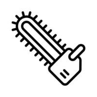 A chainsaw, used for cutting larger branches and trees vector