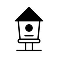 Check this beautifully designed of bird hose in editable style, nesting box of birds vector
