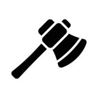 A sharp hatchet, useful for cutting branches and wood in the garden vector