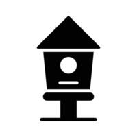 Check this beautifully designed of bird hose in editable style, nesting box of birds vector