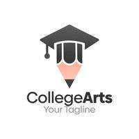 College Arts Logo Design Template. Good for Business, Agency, Community and Organization vector