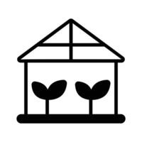 A greenhouse structure for nurturing plants in controlled environments vector