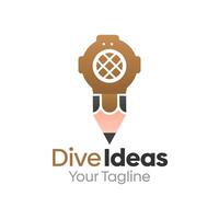 Dive Idea Logo Design Template. Good for Business, Agency, Community and Organization vector