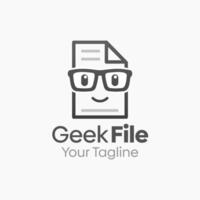 Geek File Logo Design Template. Good for Business, Agency, Community and Organization vector