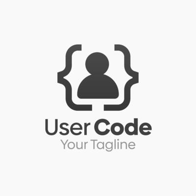 User Code Logo Design Template. Good for Business, Agency, Community and Organization