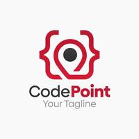 Code Point Logo Design Template. Good for Business, Agency, Community and Organization vector