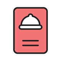 Stylish food menu icon, ideal for food and dining projects vector