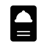 Stylish food menu icon, ideal for food and dining projects vector